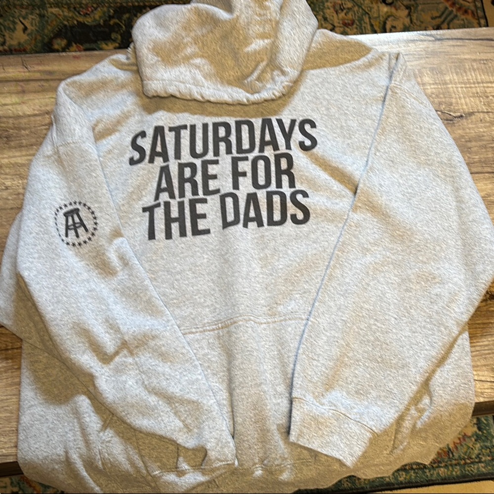 Barstool Sports Saturdays are for the Dads Gray Men’s Hoodie